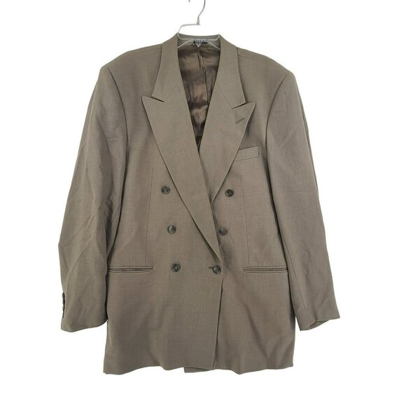 J. Riggings Men's Double Breasted Blazer Olive 44 L - Picture 1 of 9